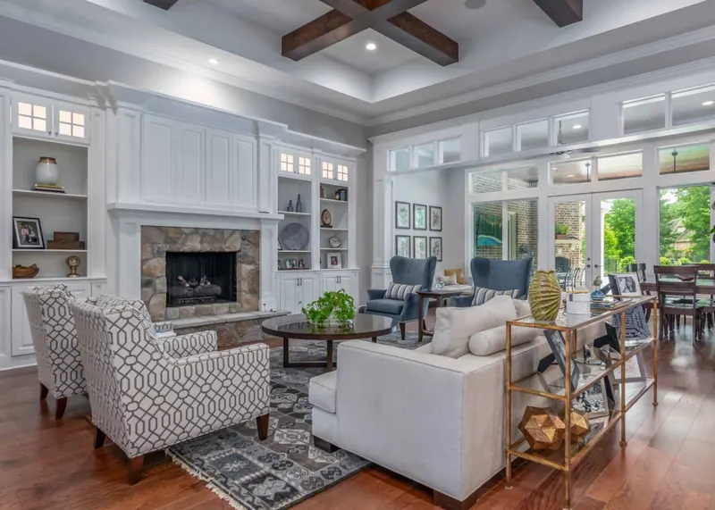 Renovated open-concept interior