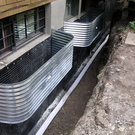 Basement waterproofing work